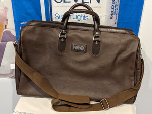 Boss Coffee Leather Duffle Bag