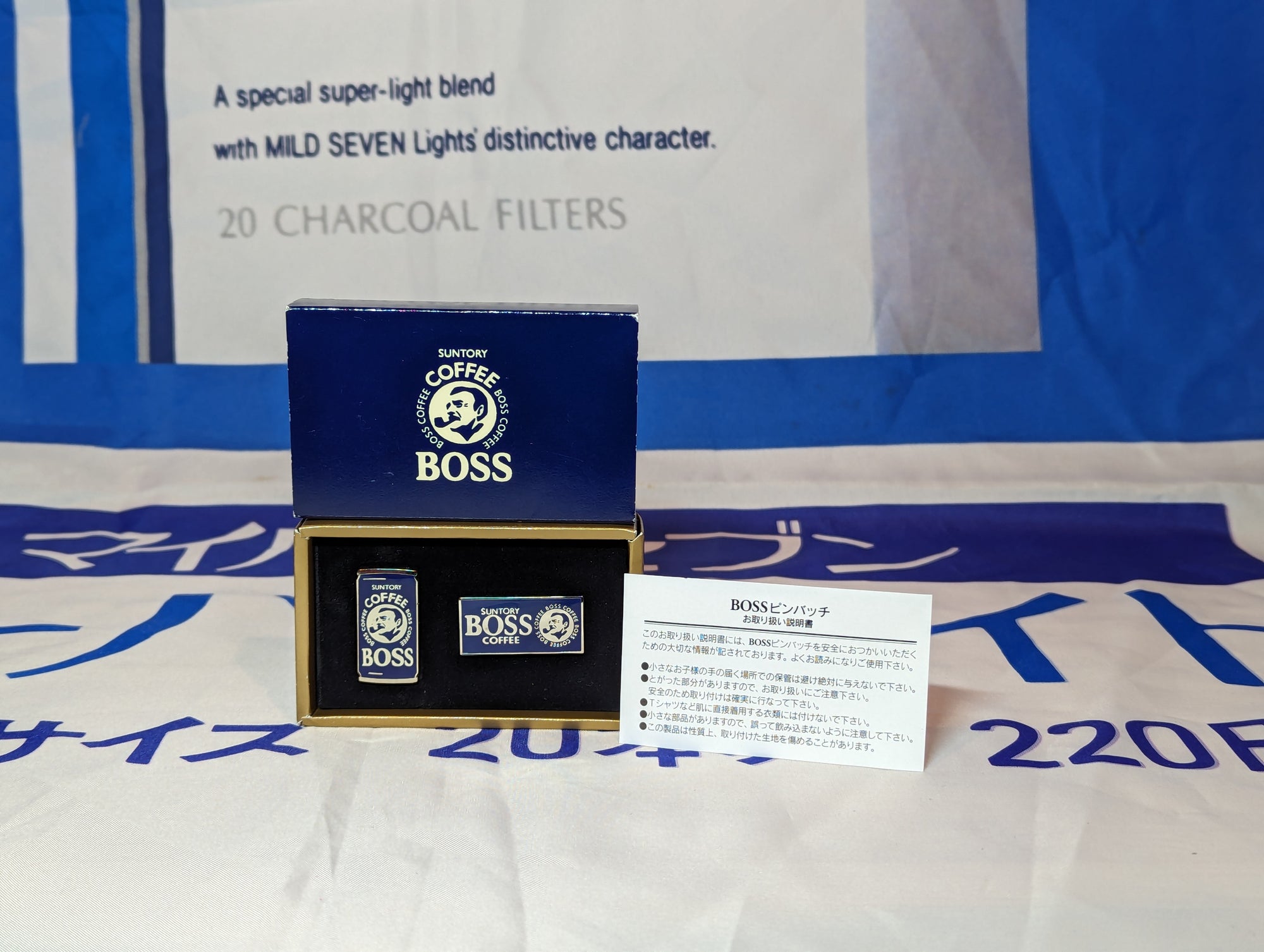 Boss Coffee Enamel Pin Set