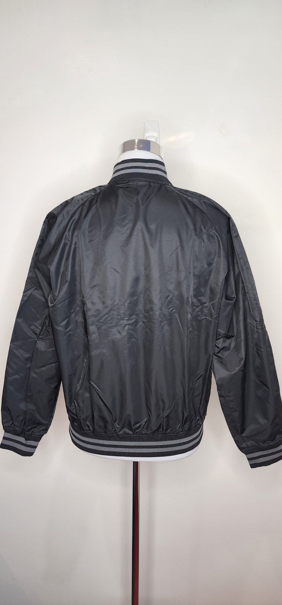 HUGO BOSS Vintage 90s Leather and Nylon Field Jacket Size