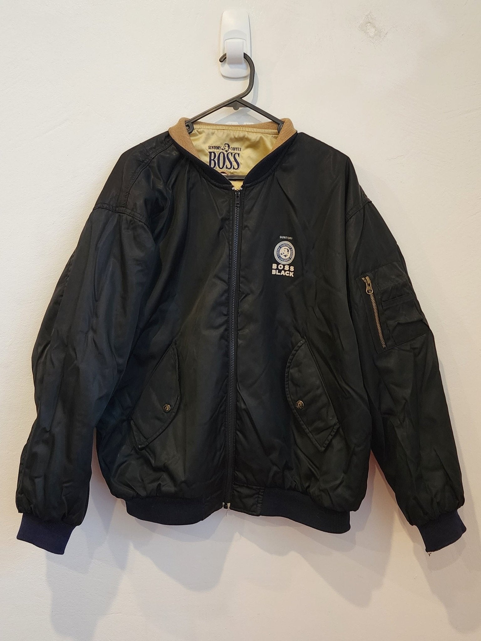 Boss Coffee Reversible Black and Gold Jacket - Kabuki Garage